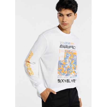 SIX VALVES - T-Shirt à manches longues manches graphiques : T-shirt à manches longues