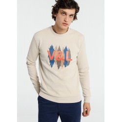 V&LUCCHINO  - Sweatshirt Graphic Logo Ethnical  | Sweatshirt Neck Box    | 122968