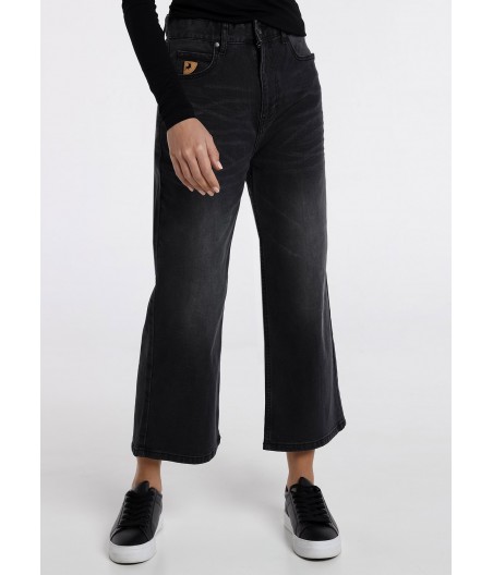 LOIS JEANS - Jeans - High Rise Straight Wide Crop | Size in Inches