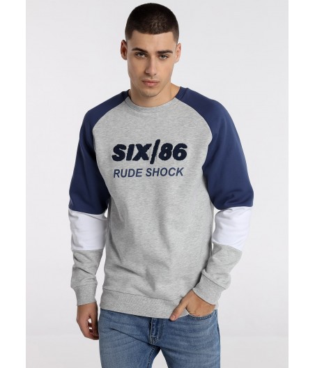 SIX VALVES - Sweatshirt - Cew neck raglan sleeve