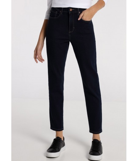 V&LUCCHINO  - Jeans - Skinny-Jeans mit hoher Taille und halbhohem Bund | Größe in Zoll