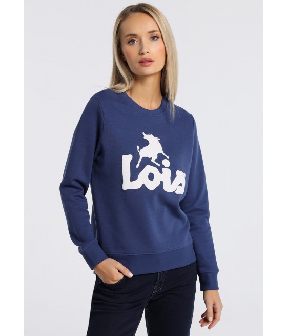 LOIS JEANS - Sweatshirt with box collar