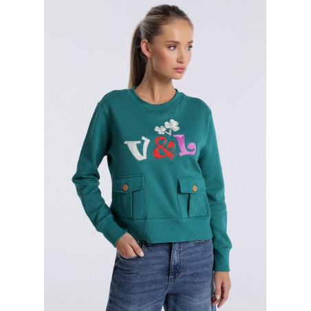 V&LUCCHINO  - Sweatshirt with box collar