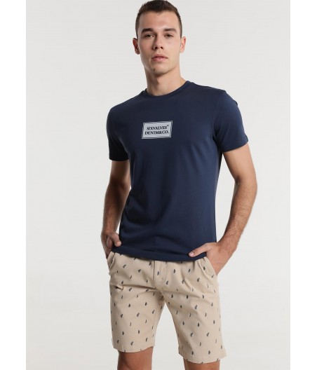 SIX VALVES - T-shirt Manches Courtes Détail Flock | Confort