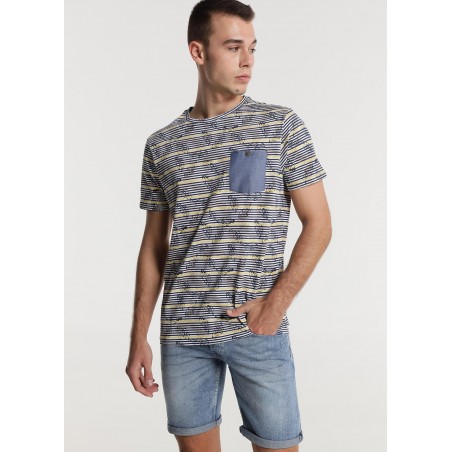 SIX VALVES - T-shirt Stripes with leaves | Confort   | 118269