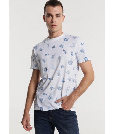 SIX VALVES - T-shirt Manches Courtes Ocean Print | Confort