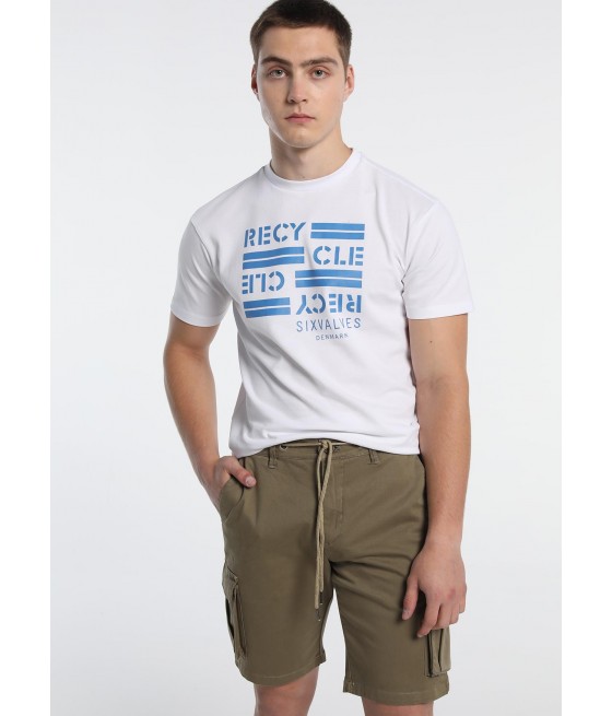 SIX VALVES - Recycle Kurzarm T-Shirt | Komfort