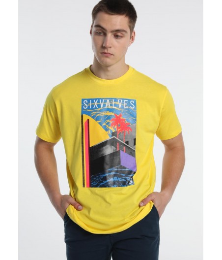 SIX VALVES - T-shirt Grafica  | Confort