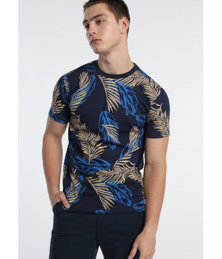 SIX VALVES - T-shirt kr�tkie r?kawy Ocean Print | Confort