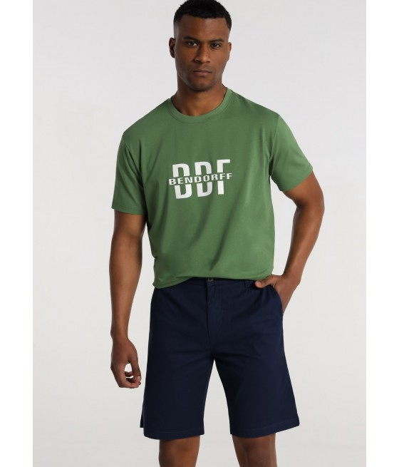 BENDORFF - Bermuda shorts Chino with darts | Regular Fit |  Medium Rise   | 120921 | Size in Inches