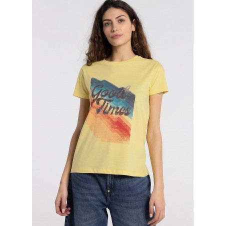 LOIS JEANS - T-shirt Graphique Good Times Pop