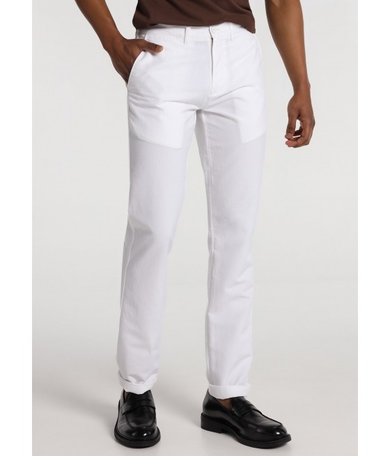 BENDORFF - Trousers Chino Cotton Linen | Regular Fit |  Medium Rise   | 120976 | Size in Inches