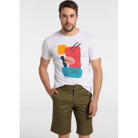 BENDORF - T-shirt à manches courtes avec design abstrait