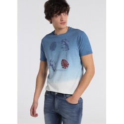SIX VALVES - Deep Dye Water Denim T-Shirt mit kurzen Armeln