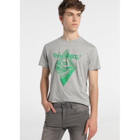 SIX VALVES - T-shirt Manches Courtes Graphique Tropical Couleur | Confort