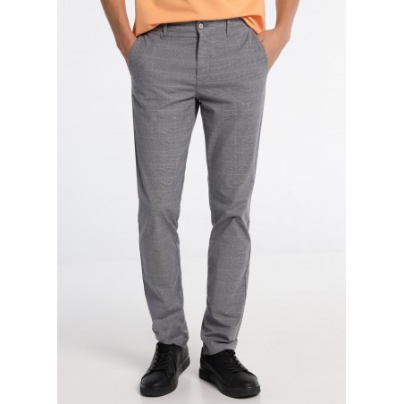 BENDORF - Pantalon chino Slim Fit à carreaux | Taille en pouces