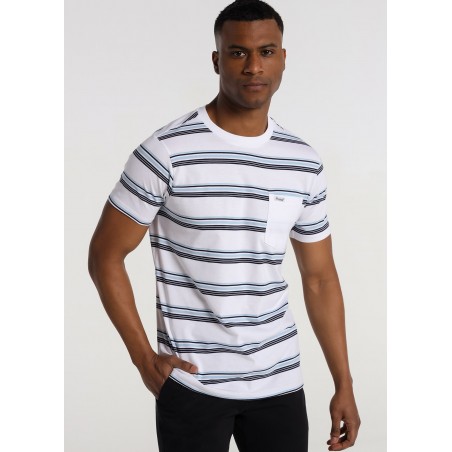 BENDORFF - T-Shirt mit kurzen Armeln und gewebtem Streifen und gewebter Tasche