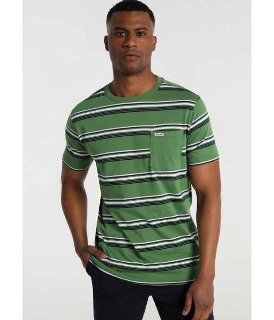 BENDORFF - T-Shirt Short Sleeve Woven Stripe Pocket