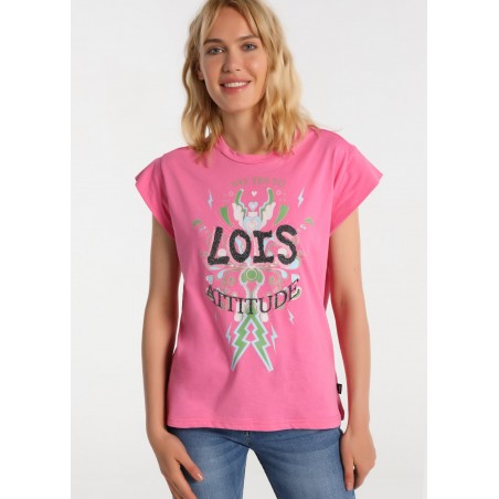 LOIS JEANS - Sleeveless Top With Graphic