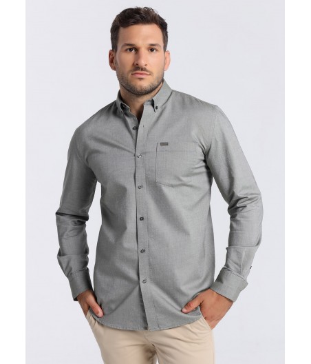 BENDORFF - Camisa oxford gris