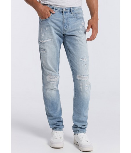 SIX VALVES - Jeans |Taille Naturelle - Slim  | Taille en pouces