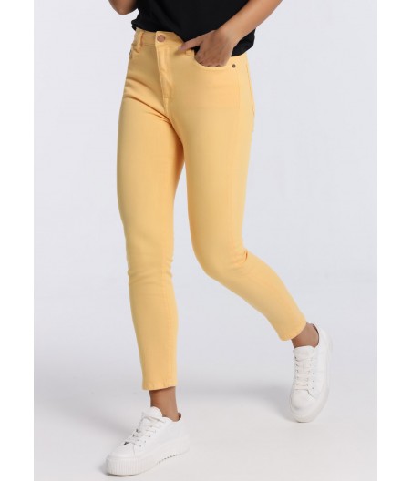 LOIS JEANS - Pantalon Color | Caja Media - Highwaist Skinny Ankle | Tallaje en Pulgadas