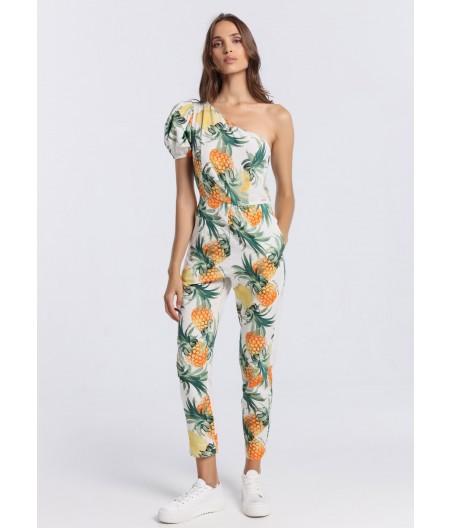 V&LUCCHINO - Printed off the shoulder jumpsuit | Size in Inches