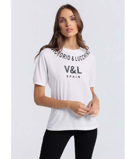 V&LUCCHINO - Camiseta de manga corta