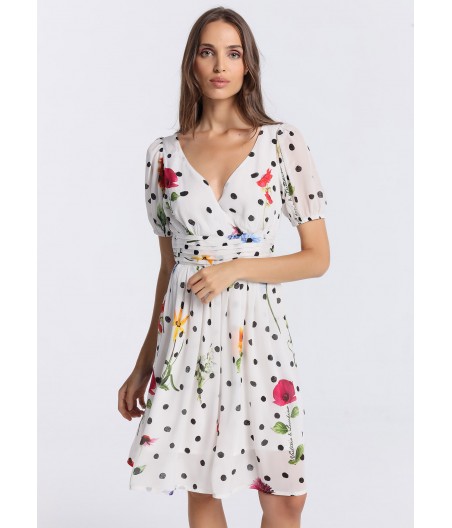 V&LUCCHINO - Short polka dots dress