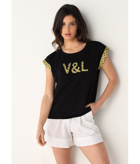 V&LUCCHINO - Camiseta de manga corta
