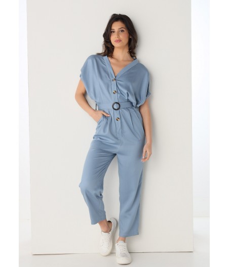 V&LUCCHINO - Long jumpsuit with belt | Size in Inches