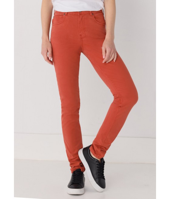CIMARRON - Pantalon Color Nouflore-Raso Peach | Caja Media - Slim | Tallaje en Pulgadas