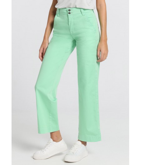 CIMARRON - Olivia-Nectar Chinos | High Rise- Straight Wide Leg | Size in Inches