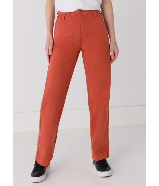 CIMARRON - Olivia-Nectar Chinos | High Rise- Straight Wide Leg | Size in Inches