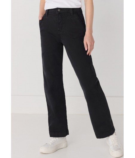 CIMARRON - Chino Trousers - High Rise - Straight Wide leg | Size in Inches