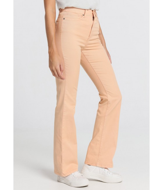CIMARRON - Gracia-Pigm Color Pants | High Rise- Boot Cut | Size in Inches