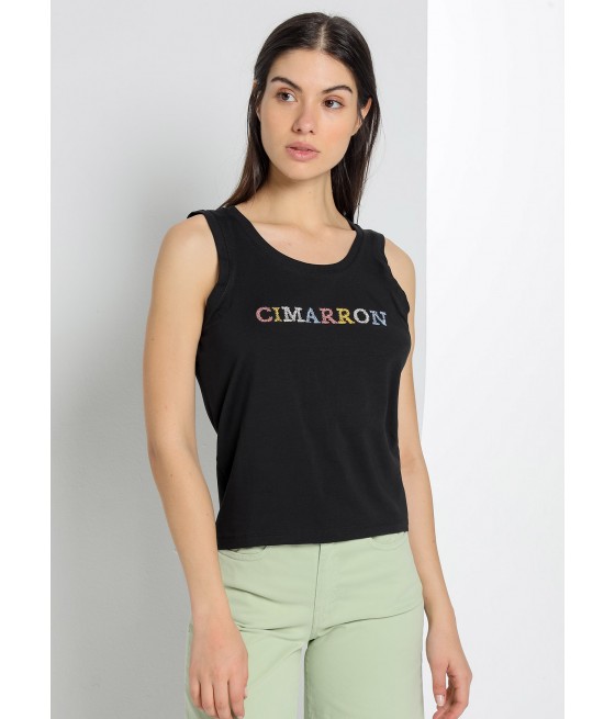 CIMARRON - Camiseta Lina-Yani sin mangas