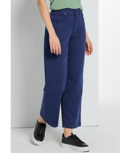 CIMARRON - Jeans Aurora-Pêche Satin | Taille naturelle - Coupe droite large -court | Taille en pouces