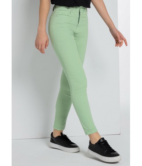V&LUCCHINO - Pantalon color | Caja Media - High Waist Skinny | Tallaje en Pulgadas