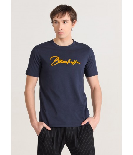 BENDORFF - T-shirt Basique à Manches Courtes Bleu Marine