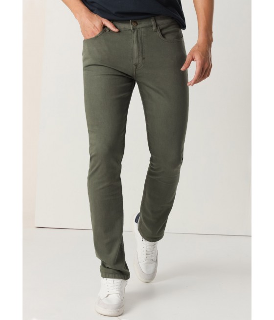 LOIS JEANS - Pantalon color Slim - Tiro medio