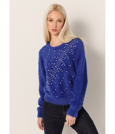 V&LUCCHINO - Pullover Pearled knit Crewneck