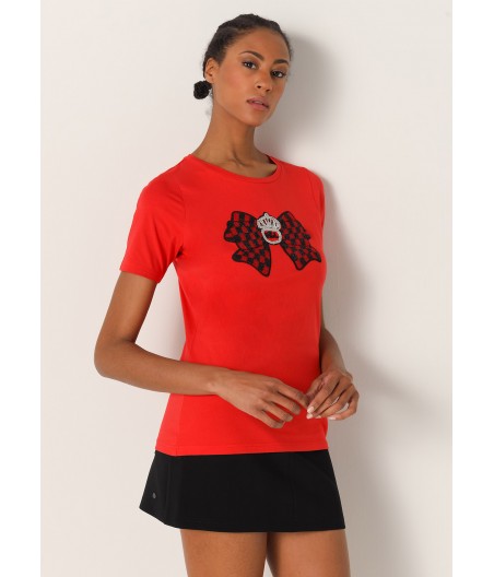 V&LUCCHINO - T-shirt short sleeve Jewel Bow V&L