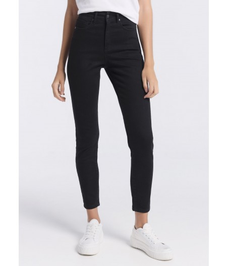 V&LUCCHINO  - Trousers Denim High Box Black | 119993 | Size in Inches