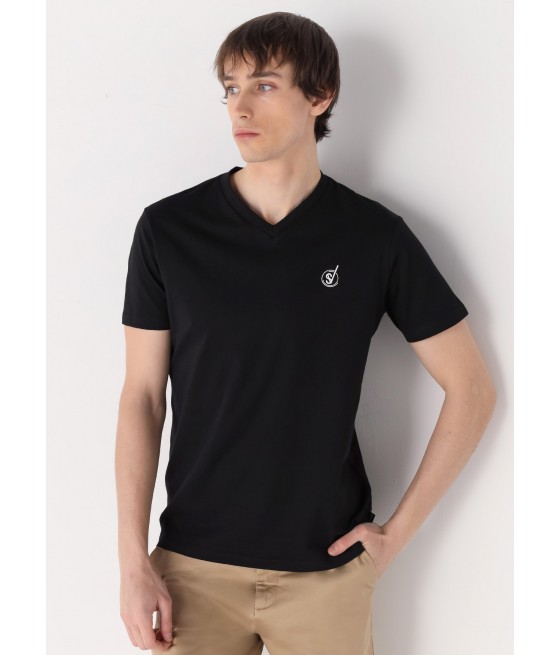 SIX VALVES - Basic-T-Shirt mit kurzen Ärmeln