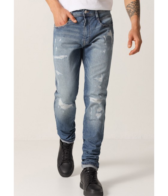 SIX VALVES - Jeans - Mittlerer Bund - Slim Fit | Zoll-Größen