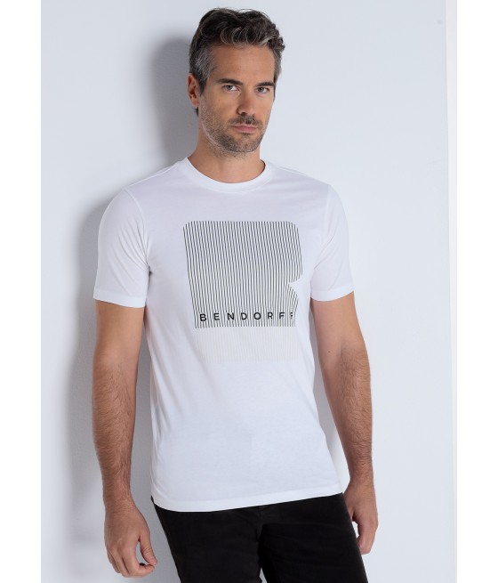 BENDORFF - Camiseta de manga corta grafica con bordado