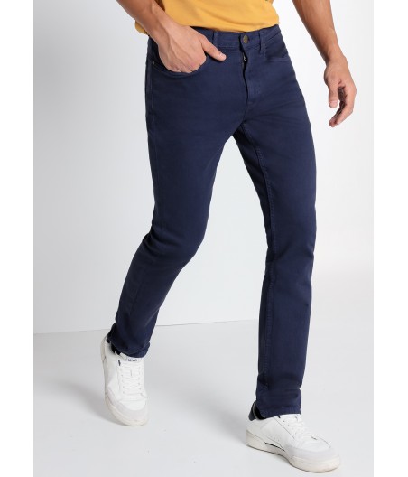 LOIS JEANS - Pantalon color Slim - Tiro medio