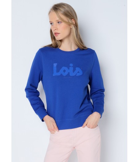 LOIS JEANS - Sweatshirt Crewneck Puff Lois