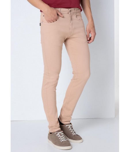 SIX VALVES - Pantalon denim de color cintura media Super Skinny | Tiro medio